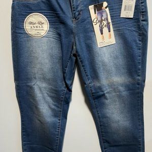 Royalty For Me Super Soft Ankle Jeans (Size 14)